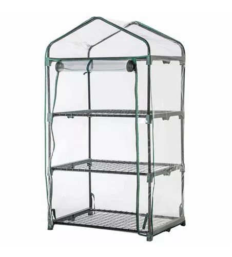 Siena Garden Gewächshaus, 126x70x50 cm transparent PVC-Folie