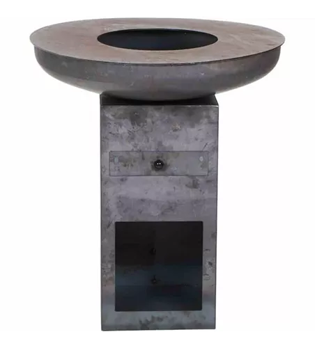 Siena Garden Grill-u.Feuerstelle eckig 80cm schwarz Stahl