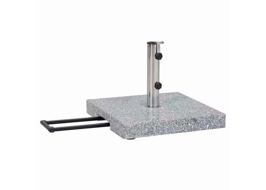 Siena Garden Schirmständer Granit 50x50x9 cm 45 kg, hellgrau