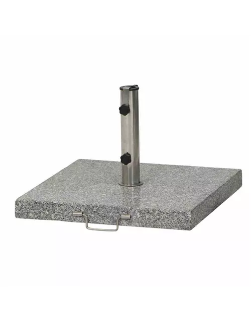 Siena Garden Schirmständer Granit 54x54x5,5 cm 45 kg, hellgrau