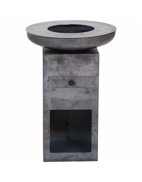 Siena Garden Grill-u.Feuerstelle eckig 60cm schwarz Stahl Siena Garden Grill-u.Feuerstelle eckig 60cm schwarz Stahl