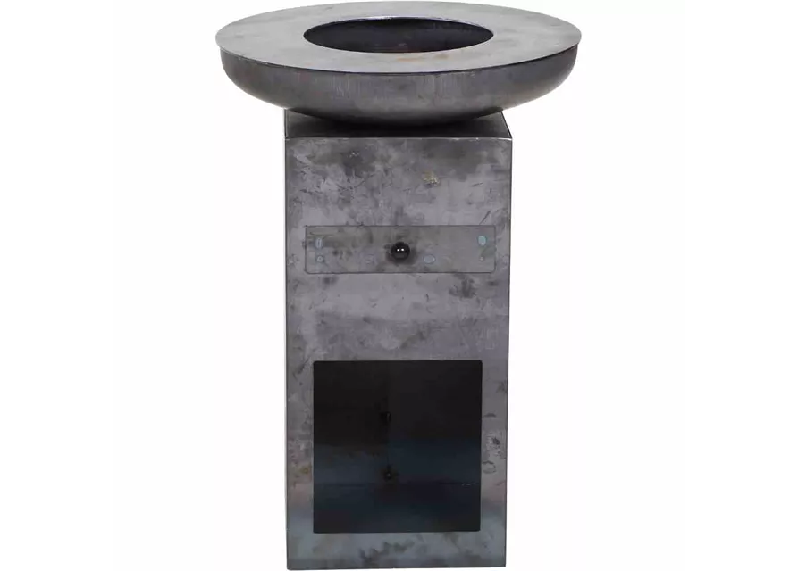 Siena Garden Grill-u.Feuerstelle eckig 60cm schwarz Stahl Siena Garden Grill-u.Feuerstelle eckig 60cm schwarz Stahl