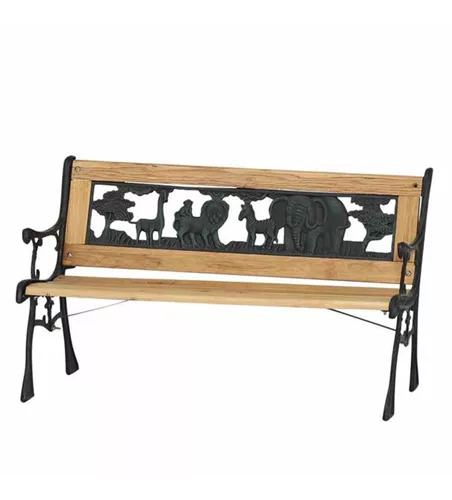 Siena Garden Kinderbank Kindergussbank 41x84x52,5 cm antik/grün/Hartholz lasiert 