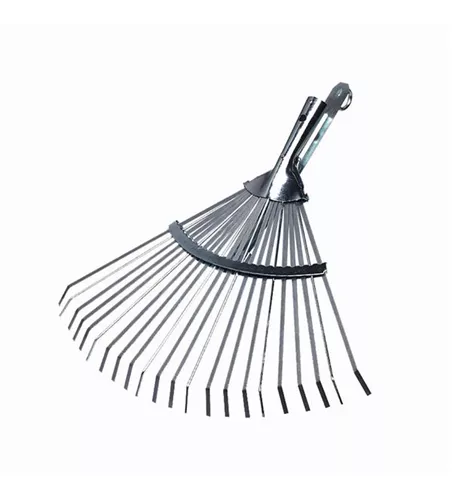 Siena Garden Fächerbesen Kombi 22 Zinken 42 cm silber Stahl 