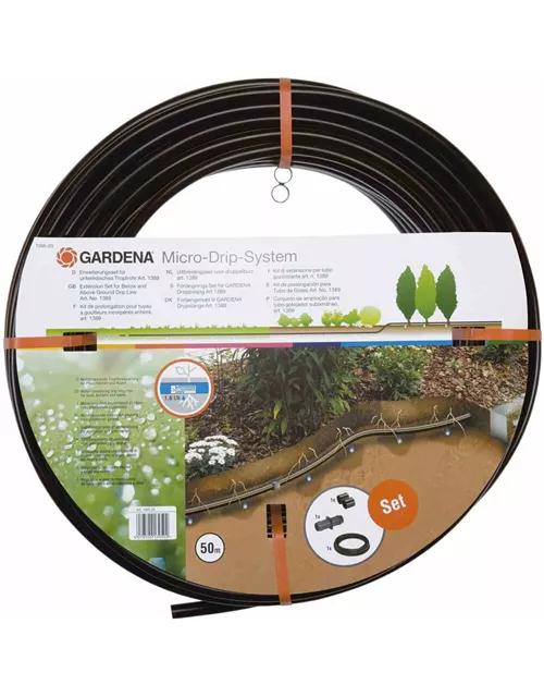 Gardena Tropfrohr Erweiterungs-Set unterirdisch 13,7 mm (1/64") Gardena Tropfrohr Erweiterungs-Set unterirdisch 13,7 mm (1/64")