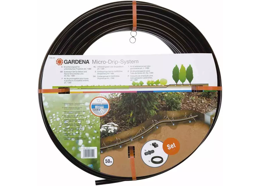 Gardena Tropfrohr Erweiterungs-Set unterirdisch 13,7 mm (1/64") Gardena Tropfrohr Erweiterungs-Set unterirdisch 13,7 mm (1/64")