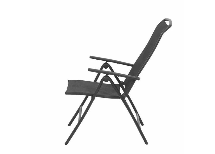 Siena Garden Klappsessel Livorno 5-fach verstellbar, 68x62,5x110 cm anthrazit