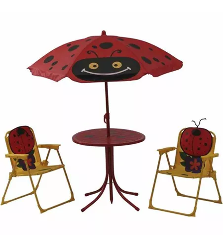 Siena Garden Kindersitzgruppe Marie 4 tlg rot & gelb