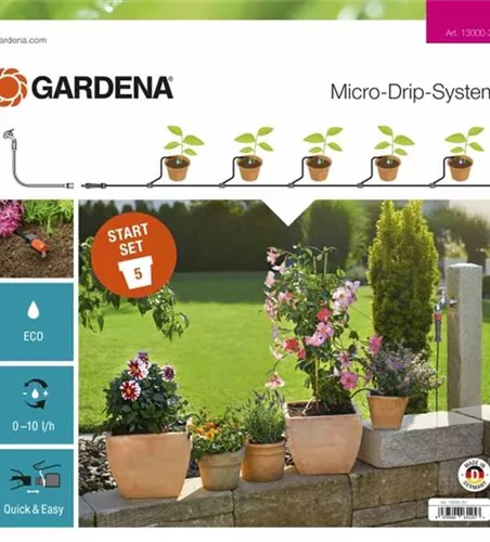 Gardena Bewässerungsset Micro-Drip für 5 Pflanztöpfe Gr. S