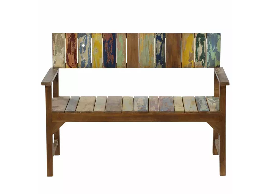 Siena Garden Palu 2-Sitzerbank 124 cm Teak recycelt 