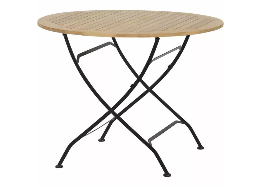 Siena Garden Peru II Biergartentisch Ø90 cm Stahl/Teak 