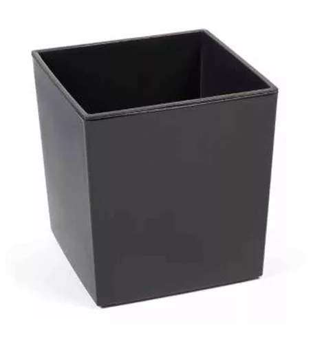 Siena Garden Pflanzkübel Brest, eckig, 40x40x41,5 cm Hochglanzoptik in anthrazit Kunststoff