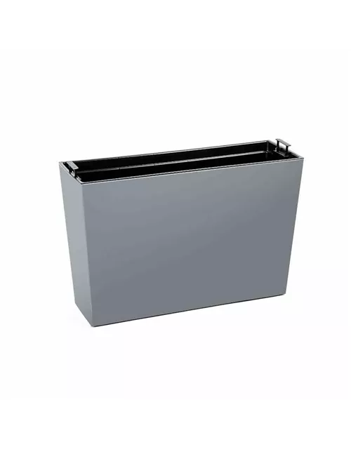 Siena Garden Pflanzkasten Craon, eckig, 56x19x36,5 cm Hochglanzoptik in grau Kunststoff