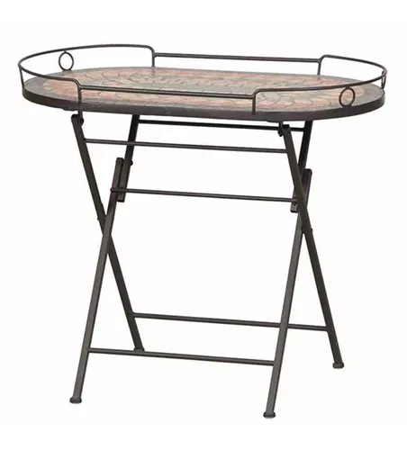 Siena Garden Prato Serviertisch 68x41 cm Eisen/Mosaik 