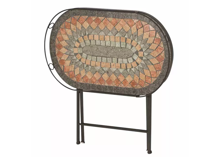 Siena Garden Prato Serviertisch 68x41 cm Eisen/Mosaik 