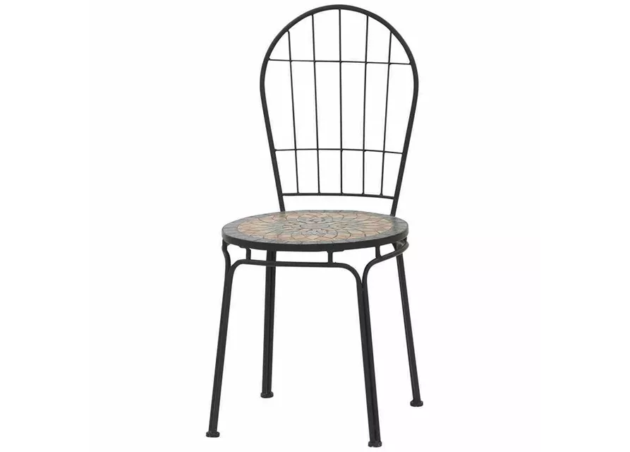 Siena Garden Stapelstuhl Prato, 43x43x94 cm matt schwarz