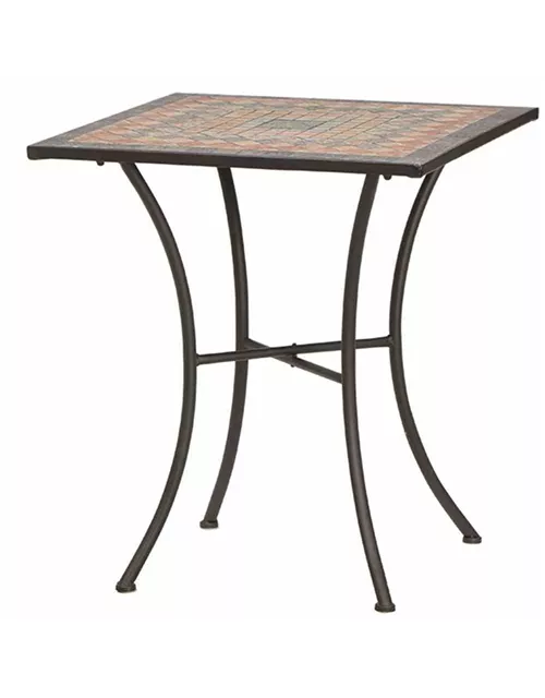 Siena Garden Prato Tisch 64x64cm Eckig Eisen/Mosaikoptik 