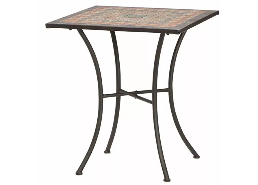 Siena Garden Prato Tisch 64x64cm Eckig Eisen/Mosaikoptik 