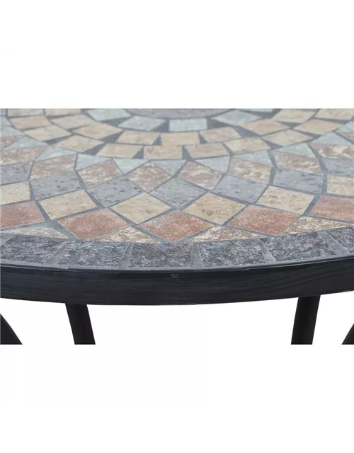 Siena Garden Prato Tisch Ø60cm Eisen/Mosaikoptik 