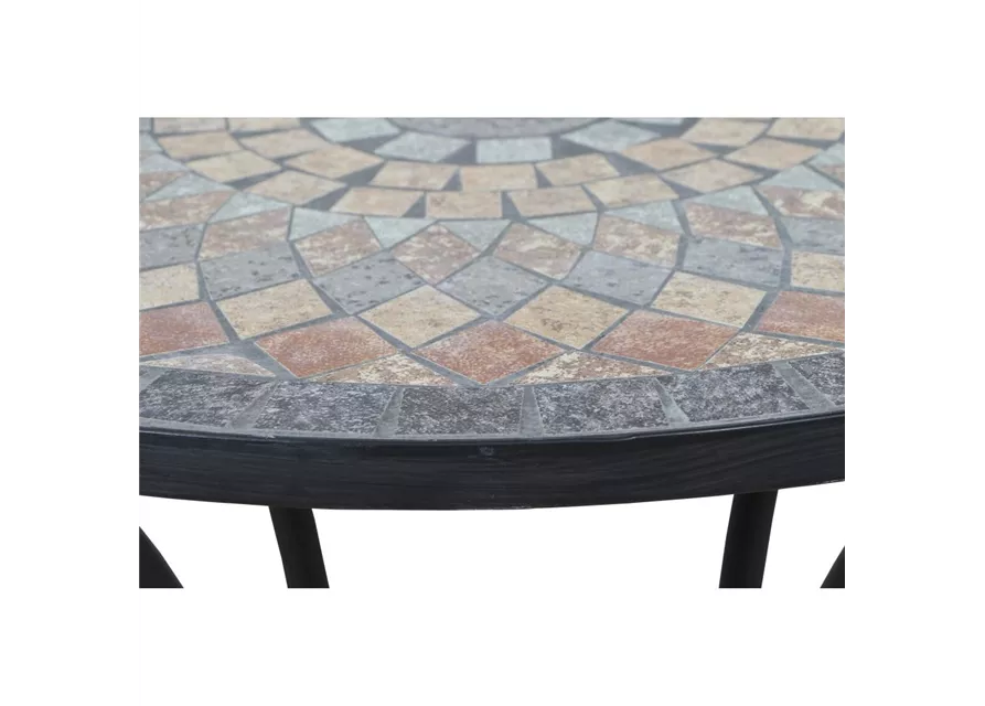 Siena Garden Prato Tisch Ø60cm Eisen/Mosaikoptik 