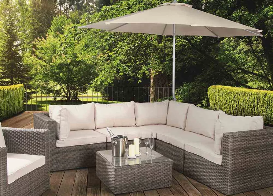 Siena Garden Push Pro Schirm Ø300 cm Aluminium 