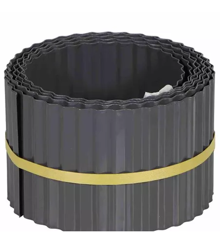 Siena Garden Rasenkante, 600x15 cm grau, Metall