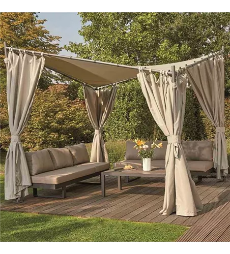 Siena Garden Seitenteile Berlino, 2 teilig 3x3 m, grau