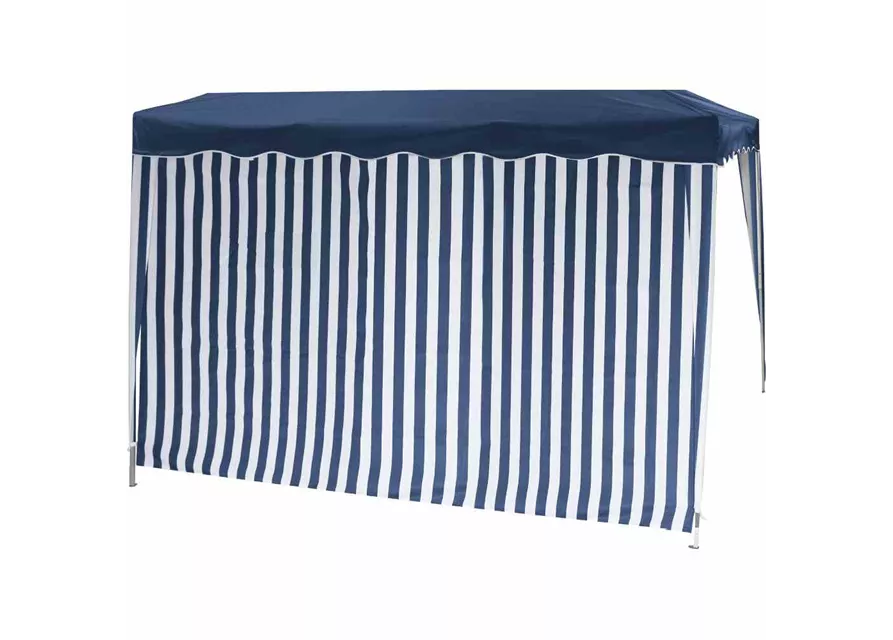 Siena Garden Faltpavillon Seitenteile 2er Set 294x191x0cm blau/weiß Polyester 