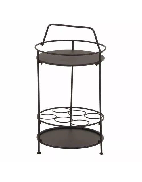 Siena Garden Bistrotisch Siero, Ø42x74 cm matt schwarz, Stahl 