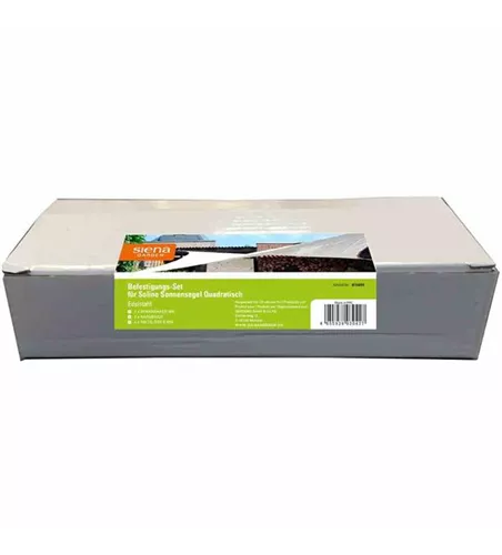 Siena Garden Solino Zubehör Set für quadratische Sonnensegel