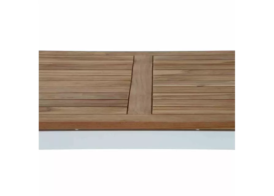 Siena Garden Dining Tisch Varina 180x100x75 cm matt weiß
