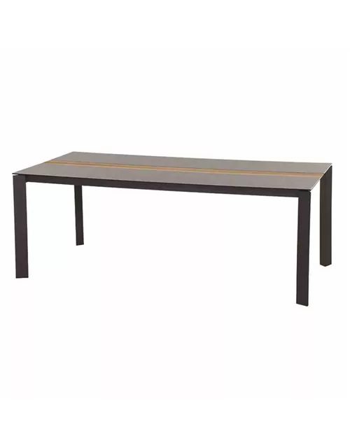 Siena Garden Viana Diningtisch 200x100cm Aluminium/Glas 