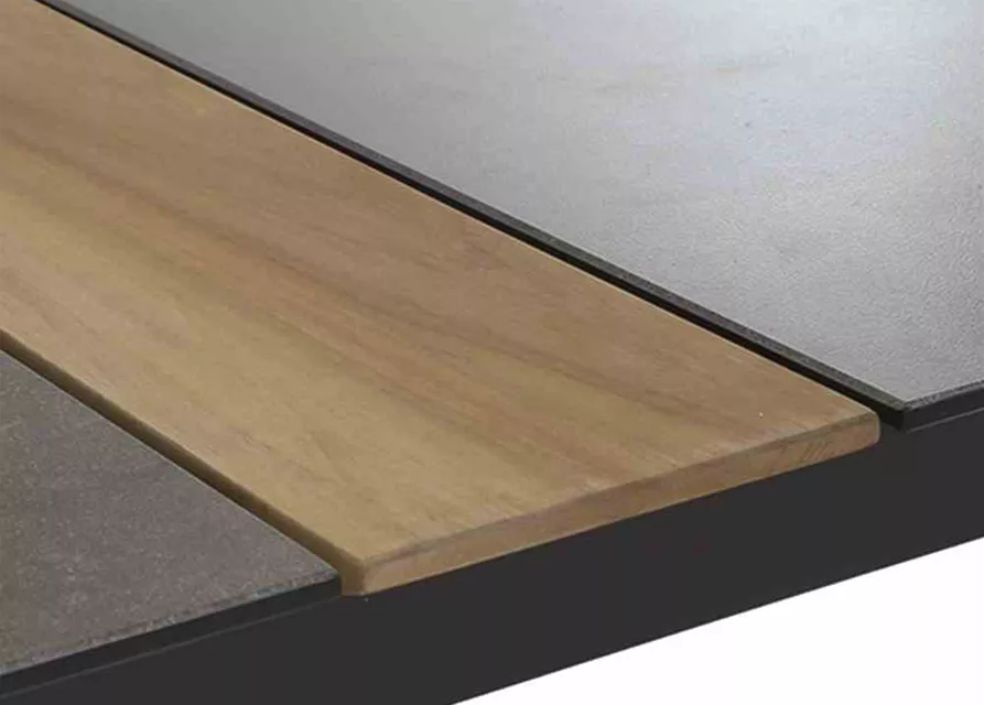 Siena Garden Viana Diningtisch 200x100cm Aluminium/Glas 