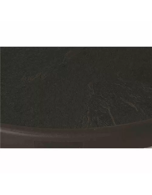 Sieger Gartentisch Mecalit Ø 86 H 72 cm schiefer-graphit