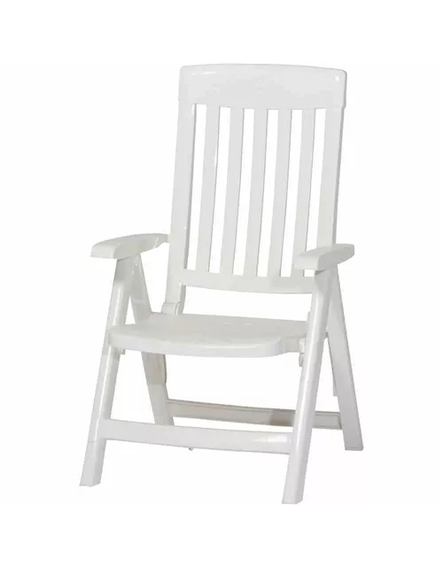 Sieger Klappstuhl Palma weiß Kunststoff 