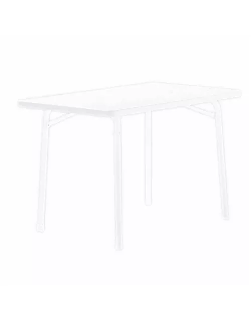 Sieger Gartentisch klappbar 115 x 70 cm weiß Stahl