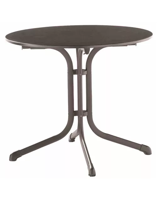 Sieger Klapptisch vivodur Ø85 x 73 cm eisengrau grau