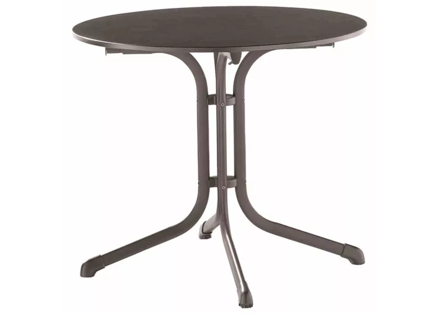 Sieger Klapptisch vivodur Ø85 x 73 cm eisengrau grau