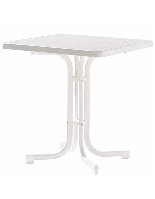 Sieger Balkontisch Mecalit 70x70x72 cm weiß