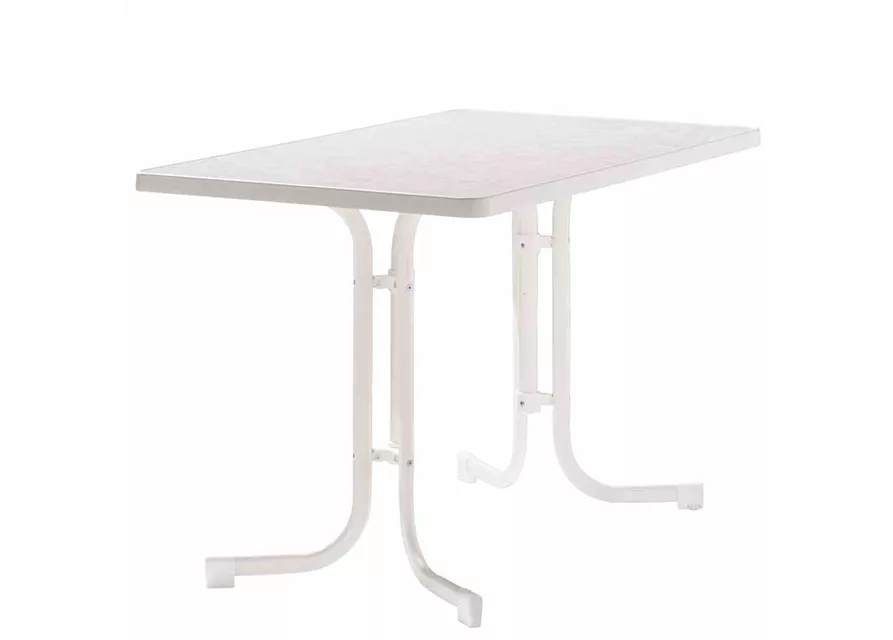 Sieger Klapptisch 115x70cm weiß Stahl