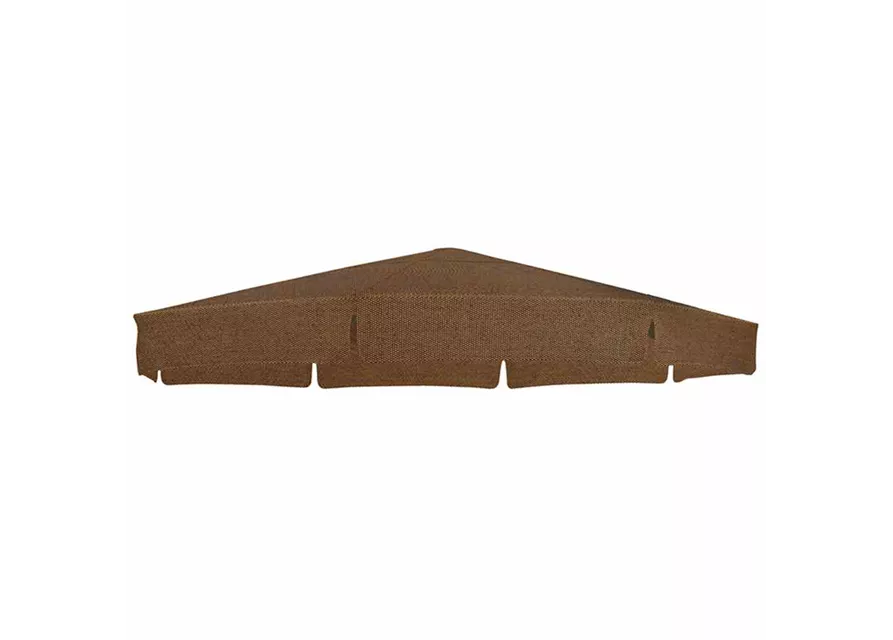 Sun Garden Schirmbespannung für Ampelschirm Ø 350 cm braun meliert