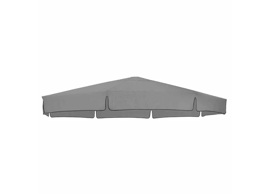 Sun Garden Schirmbespannung für Ampelschirm Ø 350 cm grau