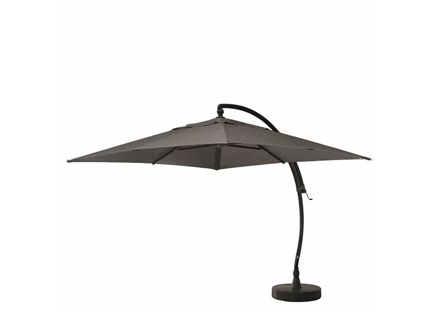 Sun Garden Ampelschirm Easy Sun 320x320 cm 190 g/m² grau