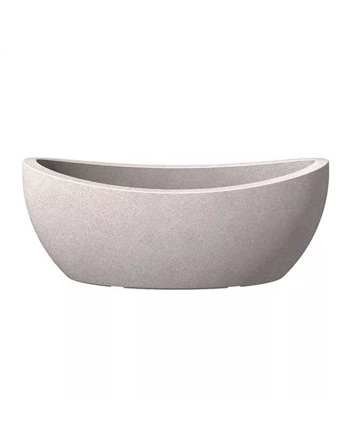 Scheurich Jardiniere Wave Globe 58 cm x 24 cm Taupe-Granit