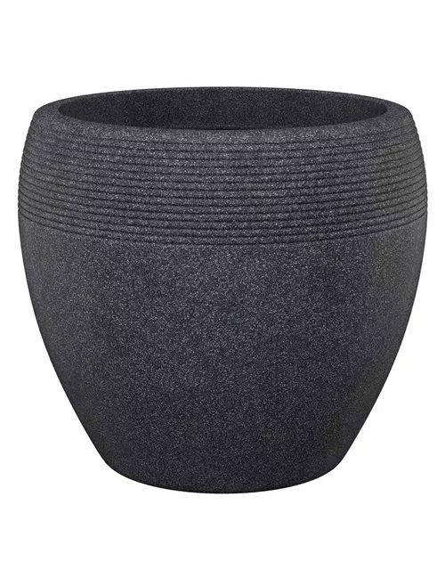 Scheurich Pflanzgefäß Lineo Ø 39 cm Schwarz Granit Scheurich Pflanzgefäß Lineo Ø 39 cm Schwarz Granit