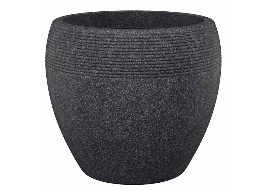 Scheurich Pflanzgefäß Lineo Ø 39 cm Schwarz Granit Scheurich Pflanzgefäß Lineo Ø 39 cm Schwarz Granit