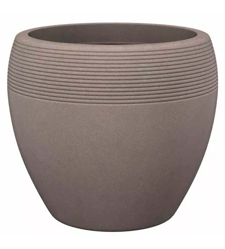 Scheurich Pflanzgefäß Lineo Ø 47 cm Taupe Granit