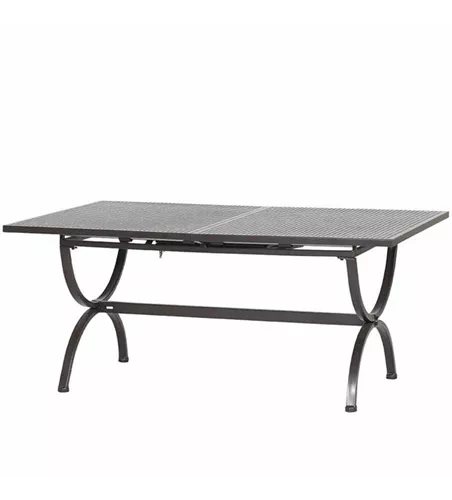 MBM Gartentisch Romeo 165/215x100x73 cm marone Eisen