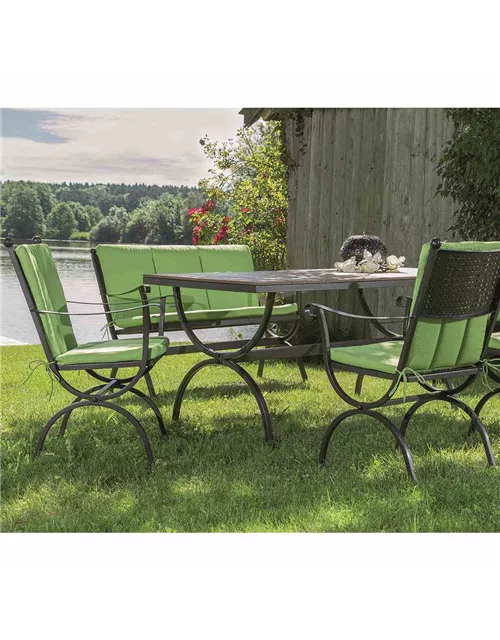MBM Gartenbank Romeo 2-Sitzer 62 cm x 102 cm x 90 cm marrone Eisen