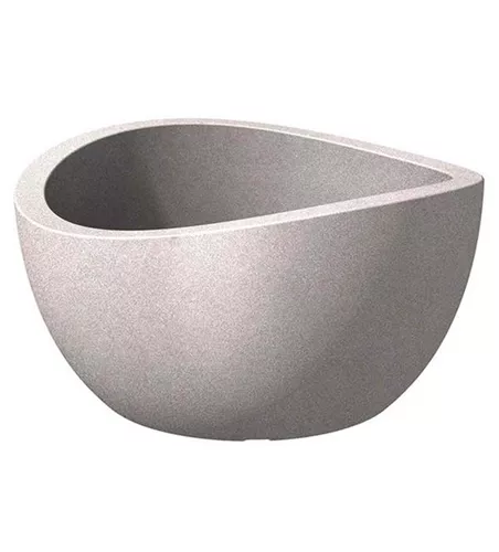 Scheurich Pflanzschale Wave Globe Bowl Ø 39 cm Taupe-Granit